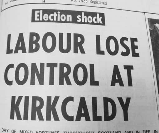 1973 Fife Free Press front page headline