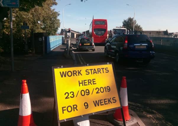 The works will be in place for nine weeks.