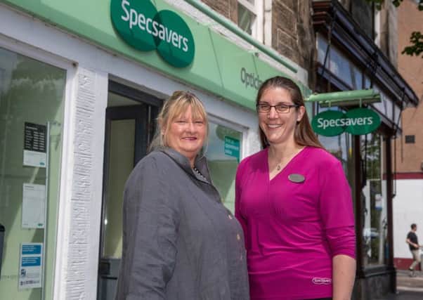 Alison Wright and Kirsty Bidgood, optician at Specsavers, St Andrews