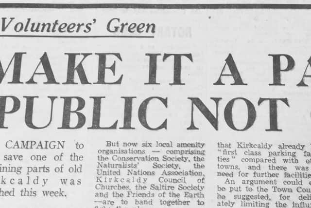 1973 headline from Fife Free Press