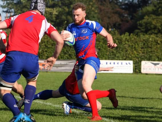 Kirkcaldy captain Josh Laird suffered a recurrence of his hip injury against GHK on Saturday. Pic: Michael Booth