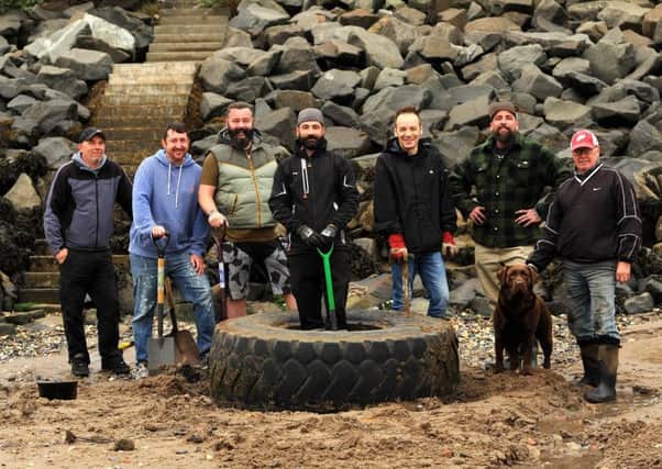 Volunteers for the second Kirkcaldy Beach Clean-Up organised by Revolution Barbershop (Pics by Fife Photo Agency)