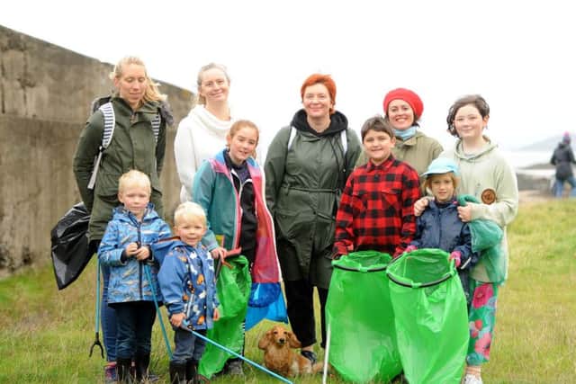 Rubbish collected at Seafield filled half a skip