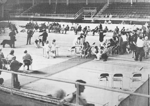 Kirkcaldy & District Canine Club stages its annual dog show at Kirkcaldy Ice Rink in August 1973