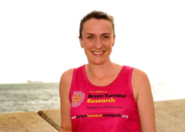 Kellyanne Muir from Kirkcaldy who is running two marathons for Brain Tumour Research. Pic:  Fife Photo Agency.