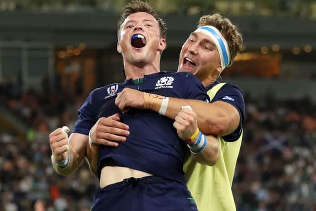 George Horne and Jamie Ritchie can be proud of their World Cup efforts. Pic by Mike Hewitt/Getty Images.