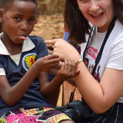 The Kirkcaldy High pupils held workshops on crafts and music with the young Rwandans.
