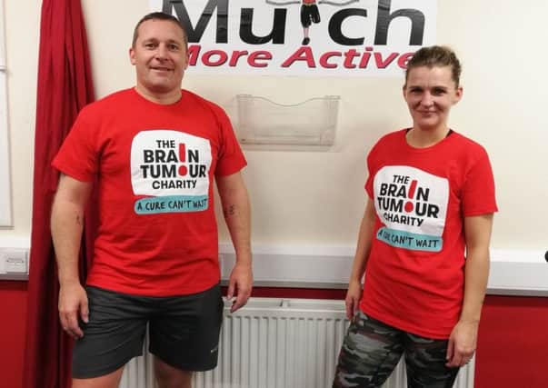Paul and Julie Wishart are walking 55 miles of Fife Pilgrim Way in aid of The Brain Tumour Charity