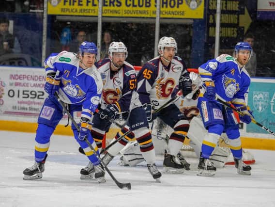 Action from Fife Flyers' defeat to Guildford Flames. Pic: Fife Flyers
