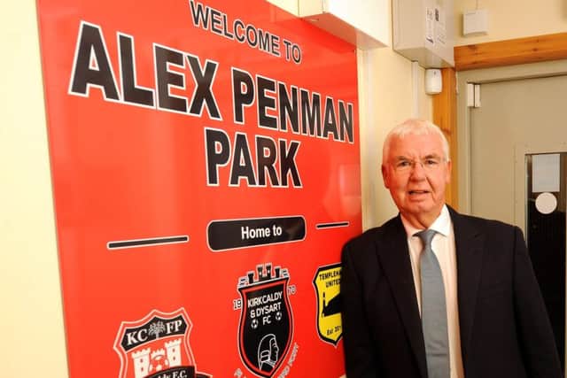 Alex Penman Park - Kirkcaldy - Fife -
Sponsor Alex Penman,
credit- Fife Photo Agency
