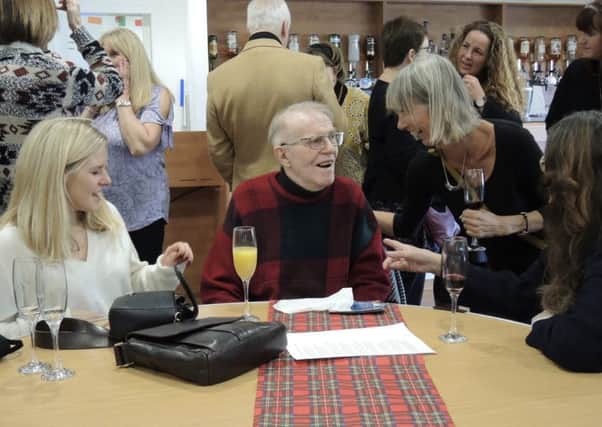 St Andrews Woollen Mill co-founder Bob Philip enjoys being the centre of attention at the reunion, his brother Raymond sadly passed away in 2015.