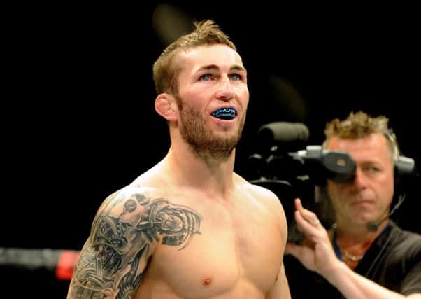 Stevie Ray in action at UFC Glasgow in 2015. Pic: Lisa Ferguson
