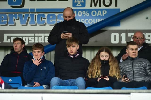 Raith fans at Balmoor