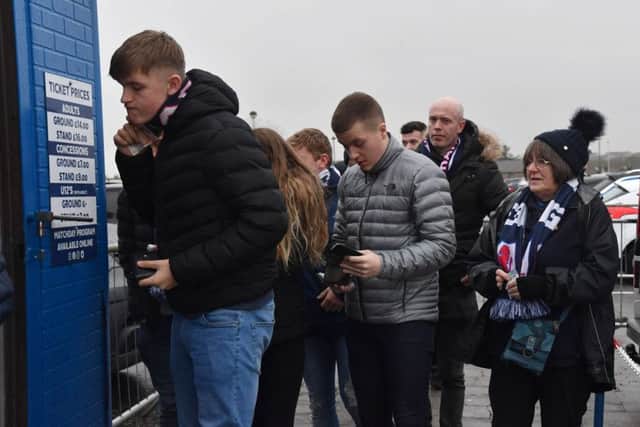 Raith fans at Balmoor