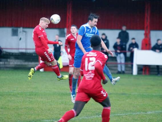 Action from Saturday's match between Camelon and Dundonald. Pic: George Wallace
