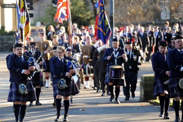 Remembrance Sunday Services are taking place in Kirkcaldy and surrounding areas. Pic: WALTER NEILSON.