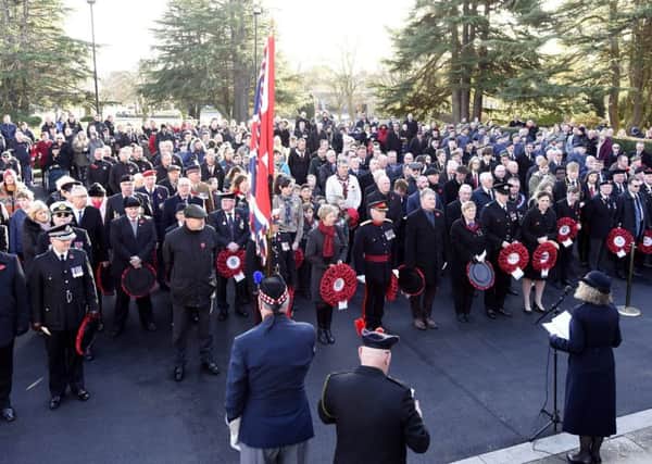 Remembrance Sunday Service in Kirkcaldy last year. Pic:  WALTER NEILSON.