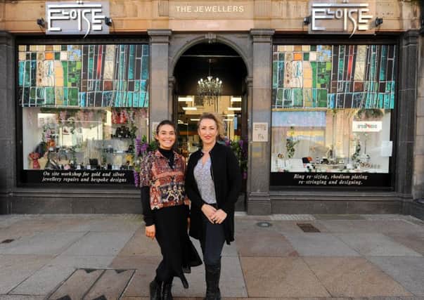 Louise Canny (right) with Emma Wheeler who are launching the new market next Friday in the High Street. Pic:  Fife Photo Agency.