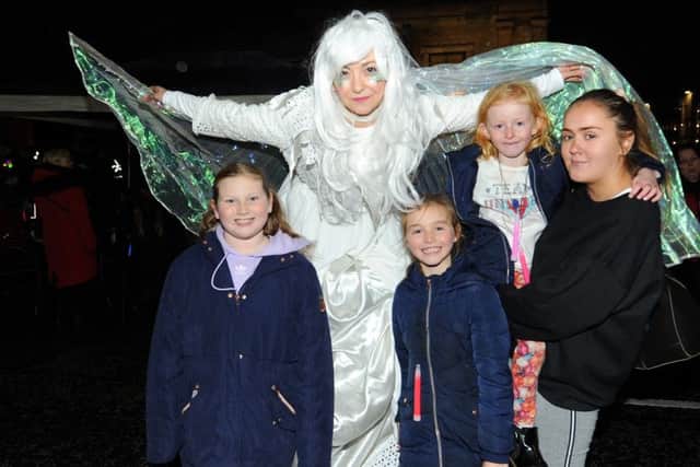 Festive characters entertained youngsters at the event. Pic: Fife Photo Agency.