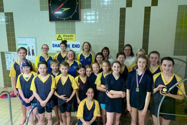 Cupar and District Swimming Club at the Carnegie Graded Meet.