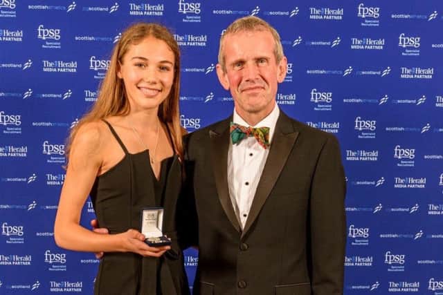 Anna Hedley picked up the Eddie Campbell Memorial Medal at the scottishathletics awards dinner.