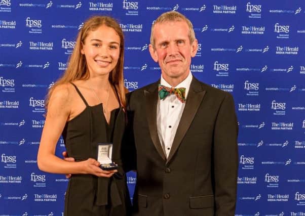 Anna Hedley picked up the Eddie Campbell Memorial Medal at the scottishathletics awards dinner.