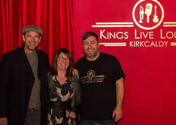 Actor Dougray Scott visits the Kings Live Lounge in Kirkcaldy.