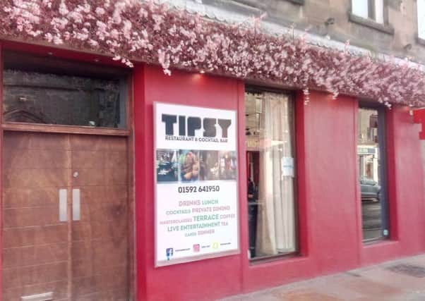 Tipsy, on Kirkcaldy High Street.