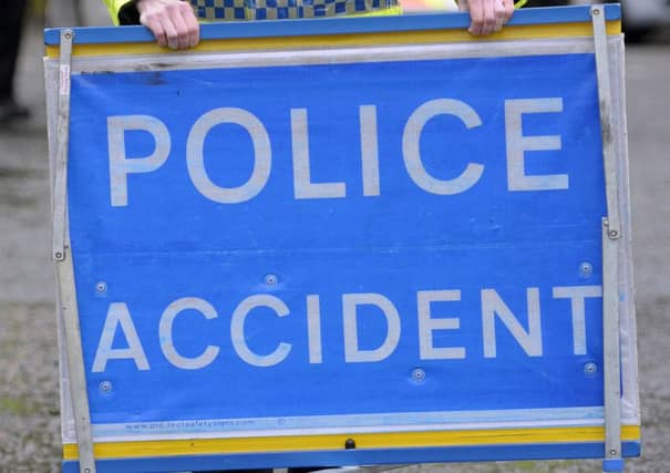 Police closed the road.