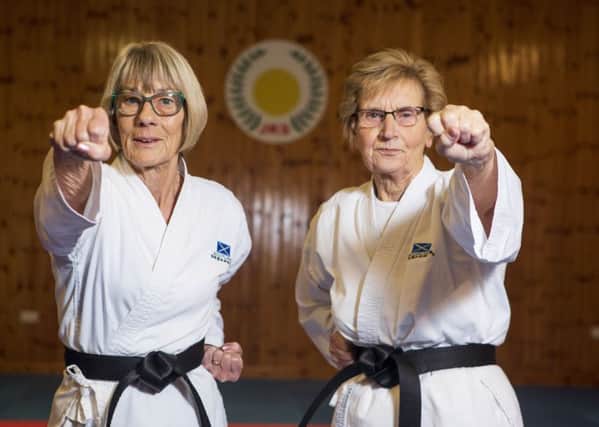 Sheila Stewart, 72, and Isabel Murray, 77, have been awarded black belts.