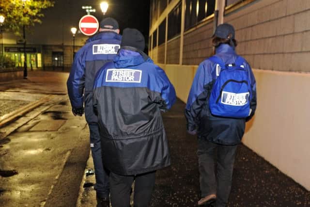 26-10-2019. Picture Michael Gillen. FALKIRK. Park Street Community Centre. Falkirk Safebase feature. Safebase is a partnership between Falkirk Delivers, Scottish Ambulance Service, Police Scotland, Street Pastors, Taxi marshalls and volunteers.