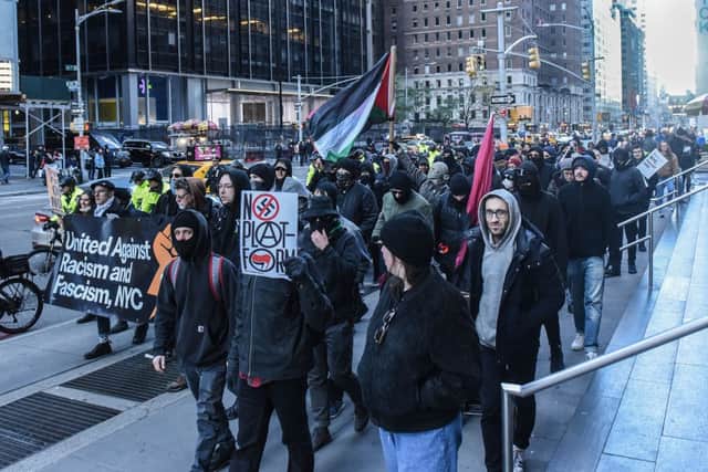 In recent years anti-fascist groups have rallied against far-right gatherings in the United States (Getty Images)