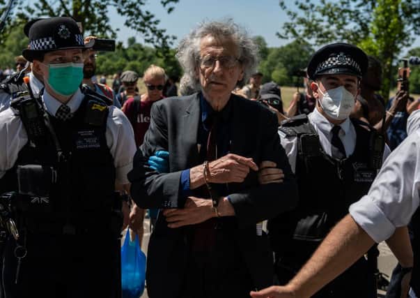 Corbyn was arrested and fined for organising an anti-lockdown protest in central London (Photo: Getty Images)