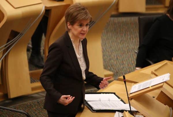 Nicola Sturgeon delivers a statement announcing that Scotland will be placed in lockdown for the duration of January (Photo: Andrew Milligan - WPA Pool/Getty Images)